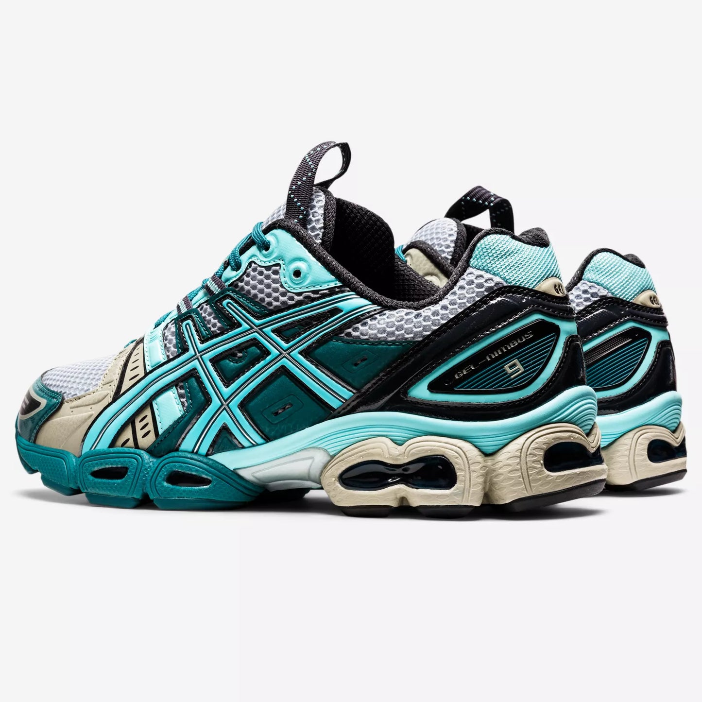 ASICS UB3-S Gel-Nimbus 9 Kiko Kostadinov Piedmont Grey Aruba Blue