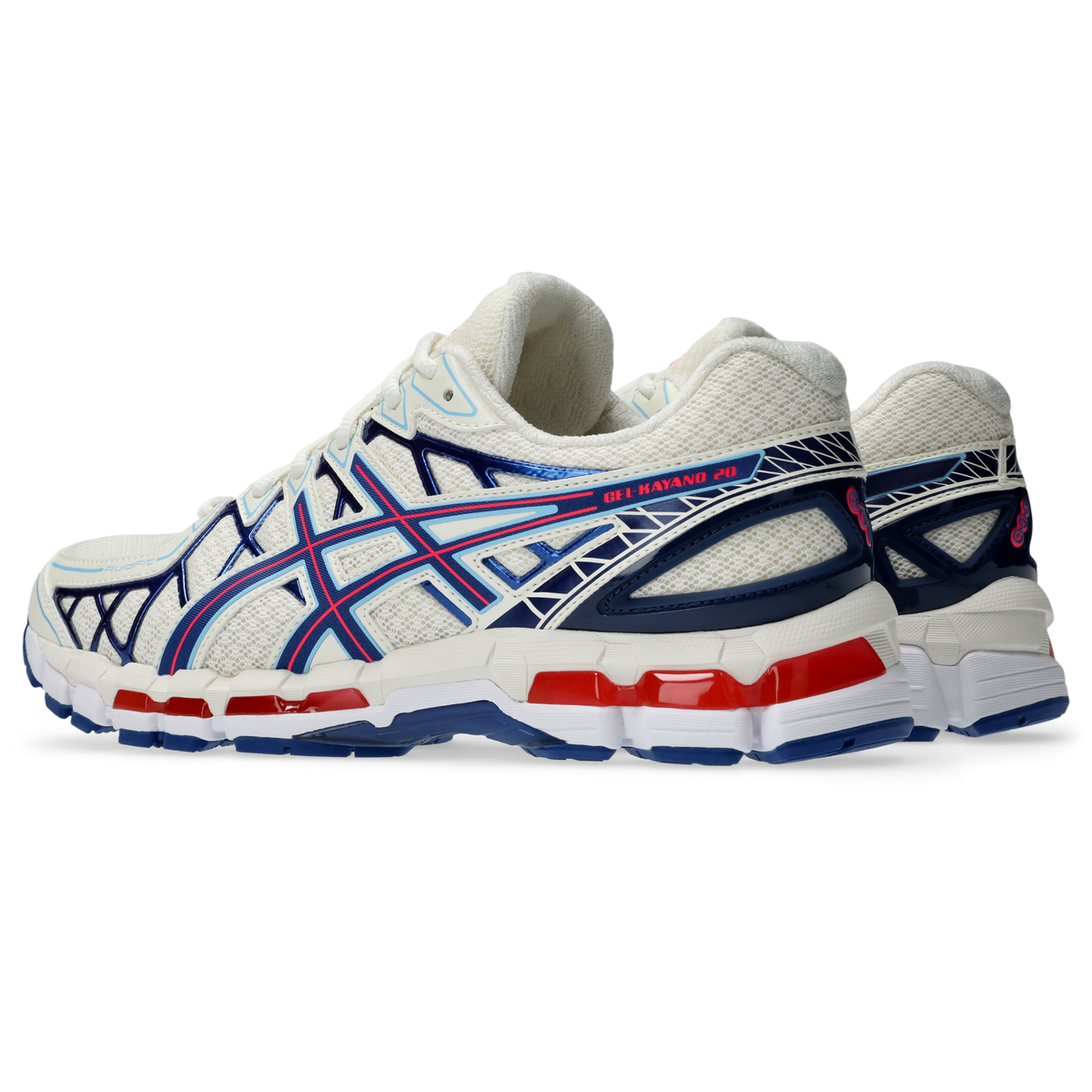 ASICS Gel-Kayano 20 Cream Blue Red
