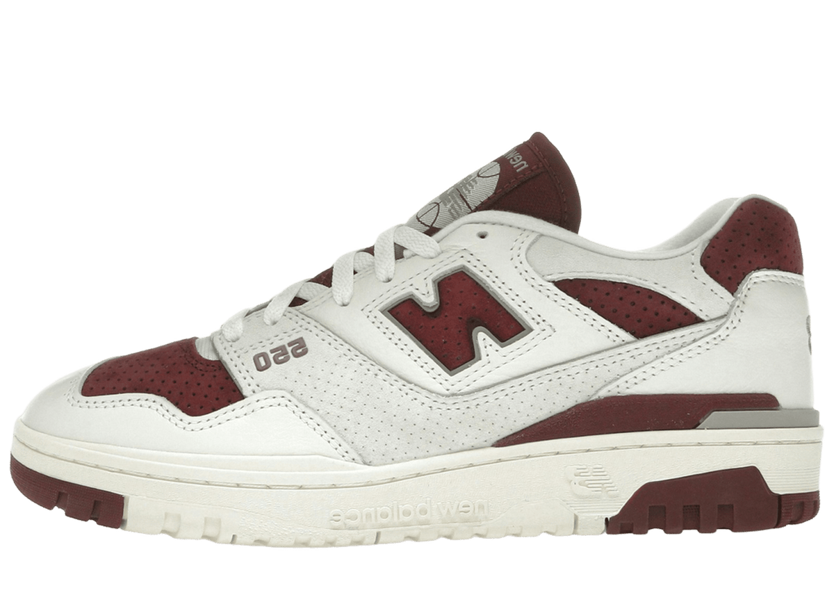 New Balance 550 Sea Salt Classic Crimson