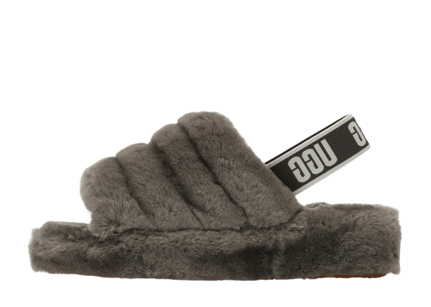 UGG Fluff Yeah Slide Charcoal (Women's)