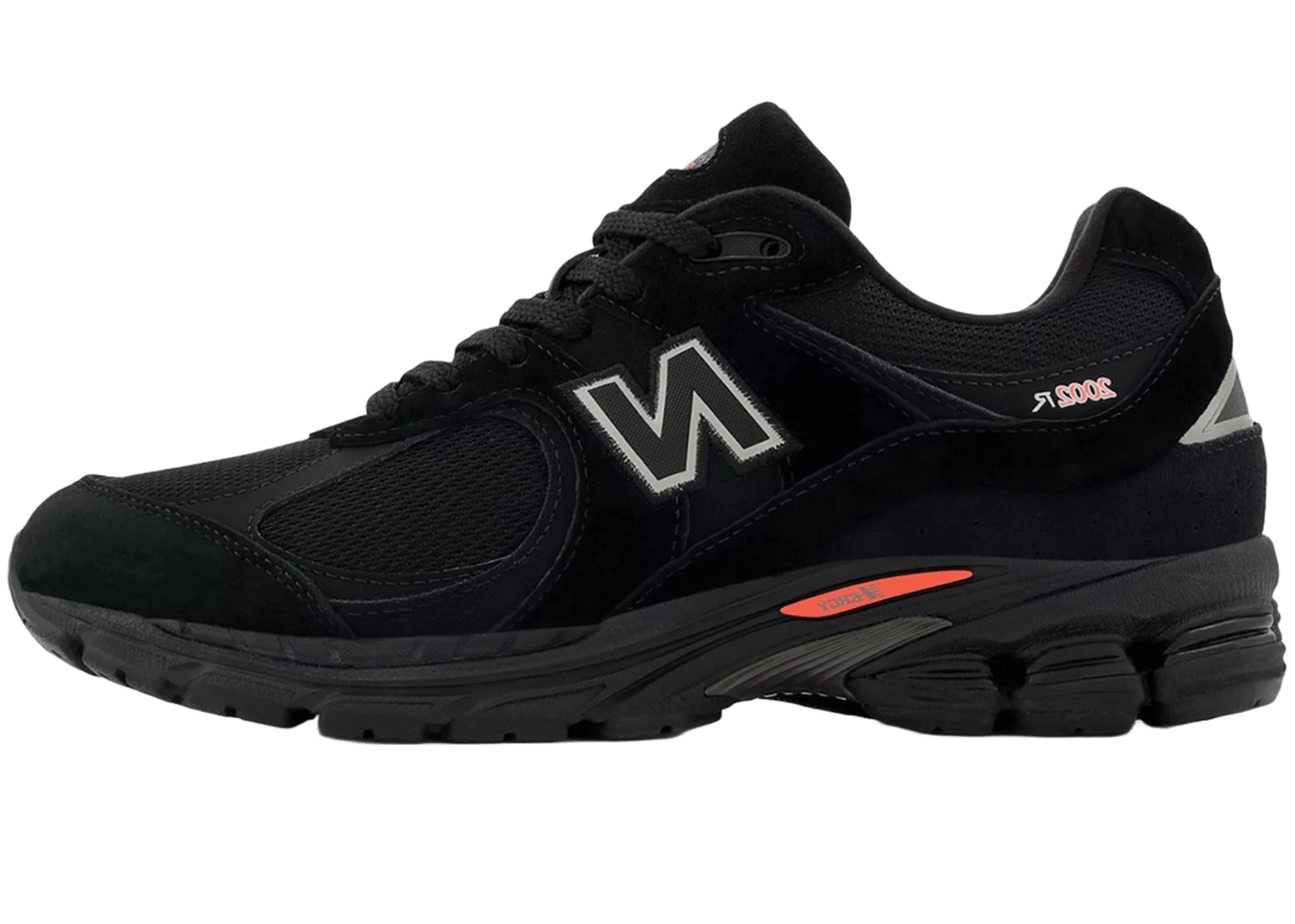 New Balance 2002R Black Castlerock Red