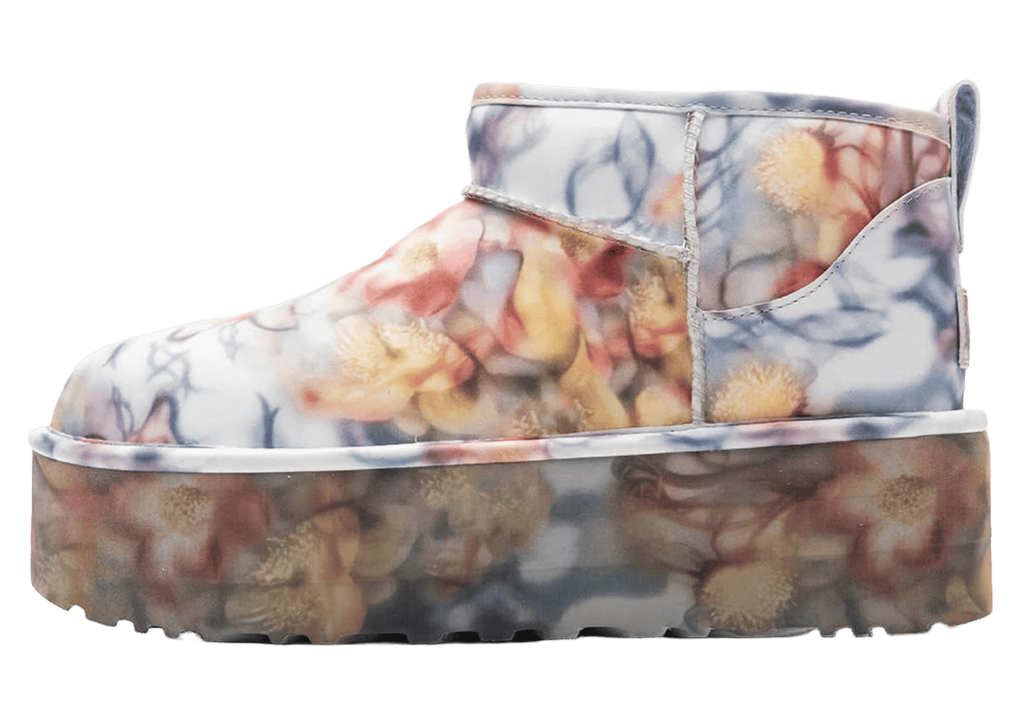 UGG Classic Ultra Mini Platform Boot Collina Strada Light Blue Floral