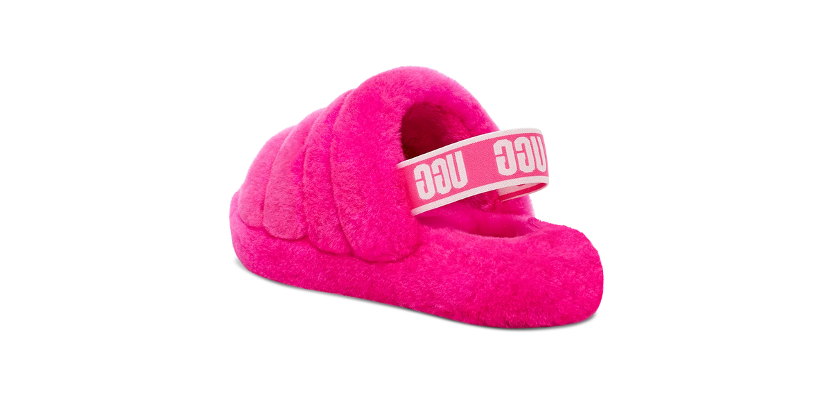 UGG Fluff Yeah Slide Rock Rose (Kids)