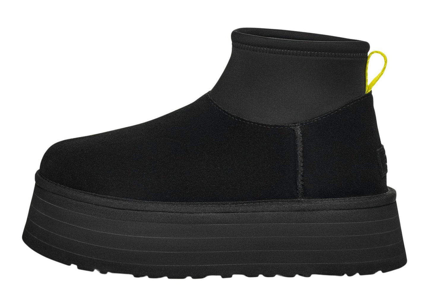 UGG Classic Mini Dipper Boot Black Yellow (Women's)