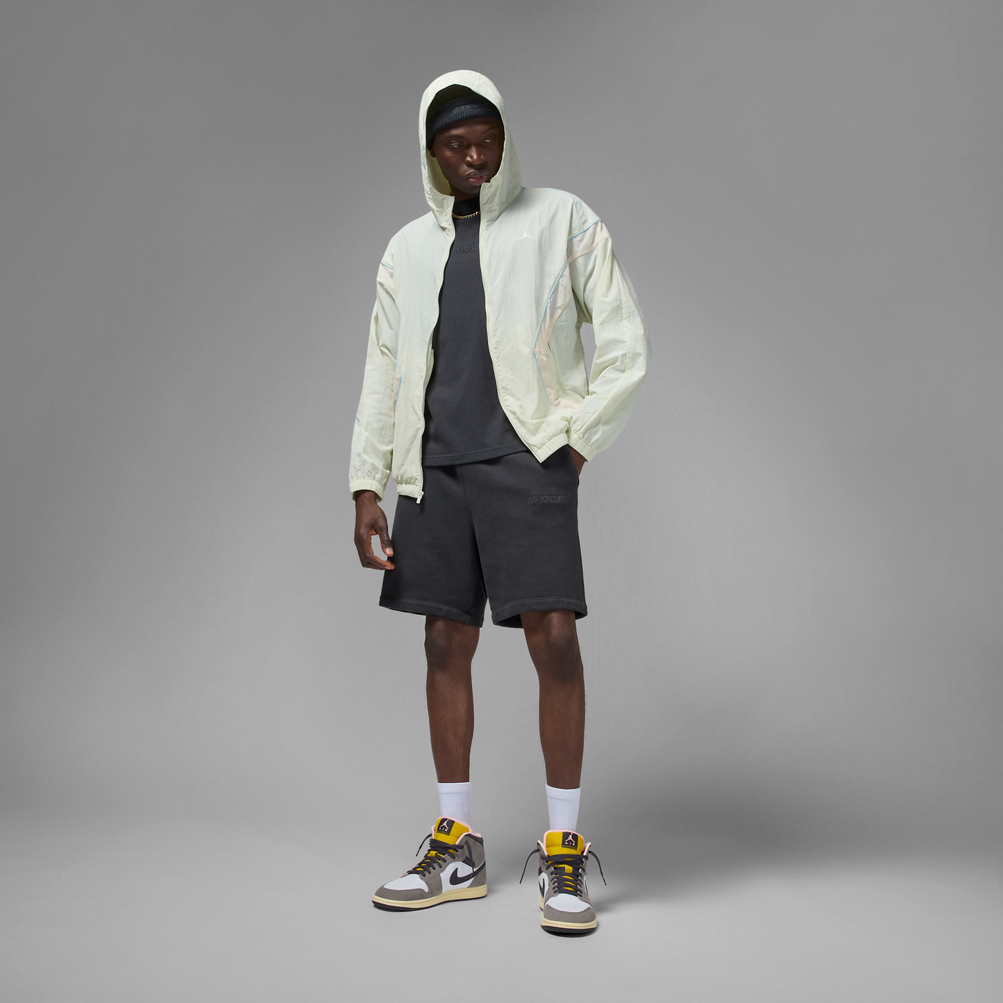 Jordan 1 Mid SE White Cave Stone