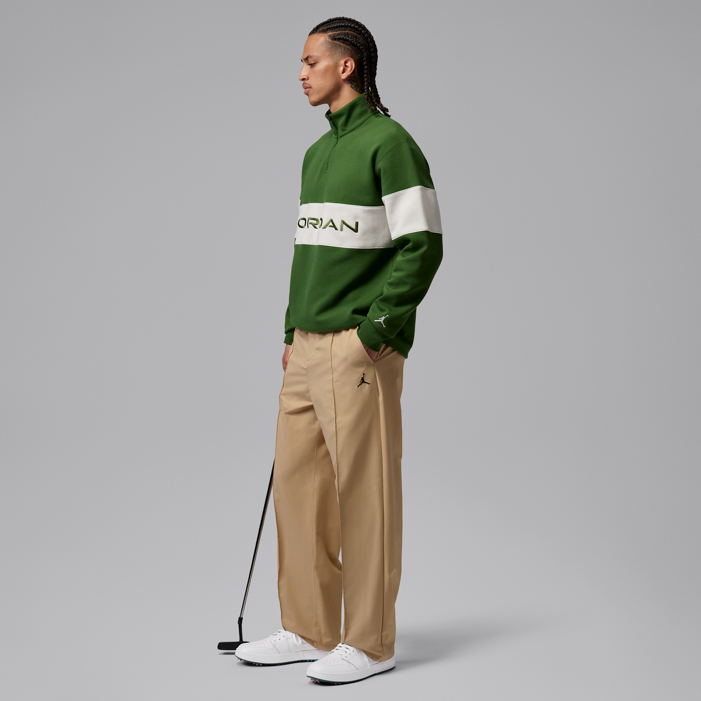 Jordan 1 Low Golf Spiked White Fir Elemental Pink