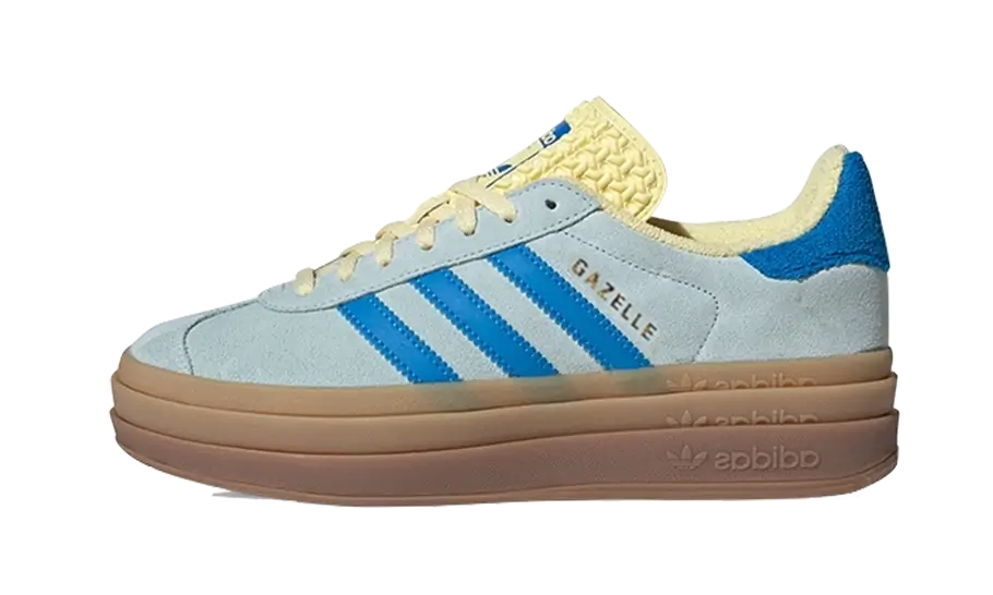 Gazelle Bold Almost Blue Yellow (IE0430) - EU 36–44 - Blue | SOSUKICKS