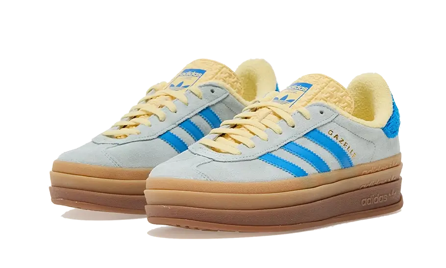 Gazelle Bold Almost Blue Yellow (IE0430) - 36 EU - 4 US - Blue | SOSUKICKS
