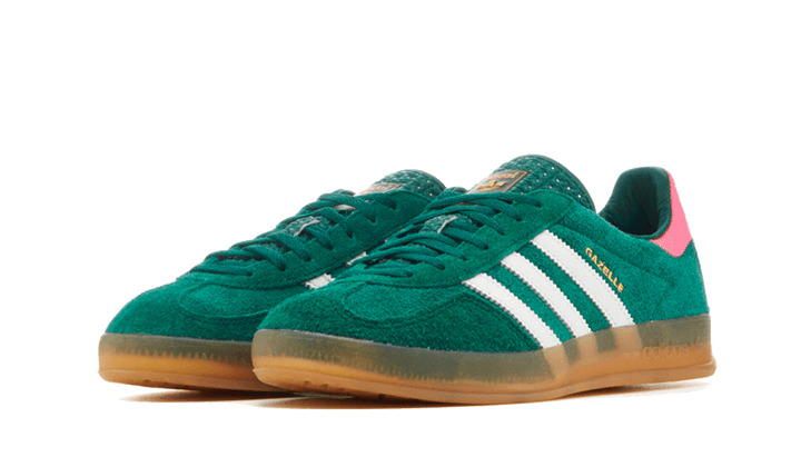 Gazelle Indoor Collegiate Green Lucid Pink (IG5929) - 36 2/3 EU - 4.5 US - Pink | SOSUKICKS