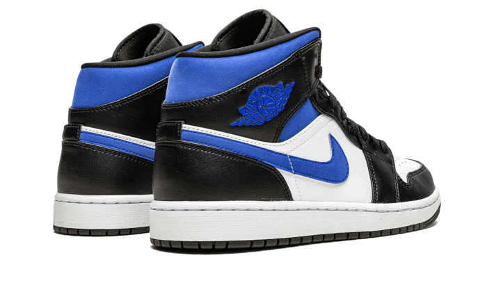 Air Jordan 1 Mid White Black Royal (554725-140) - 36.5 EU - 4.5Y US - White | SOSUKICKS