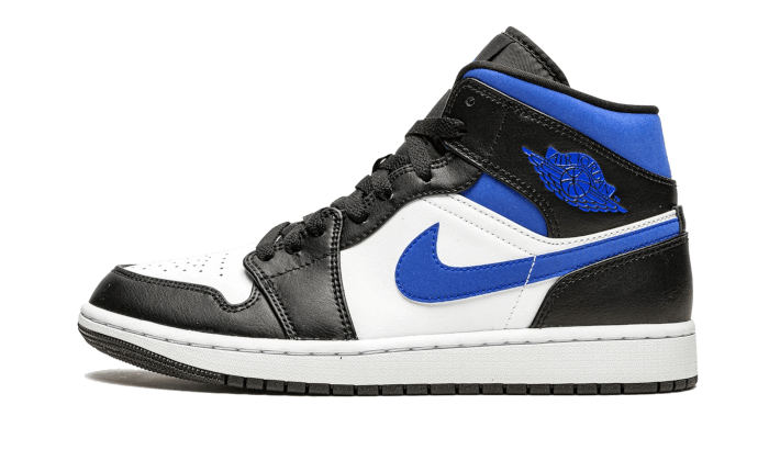 Air Jordan 1 Mid White Black Royal (554725-140) - EU 35.5–47 - White | SOSUKICKS