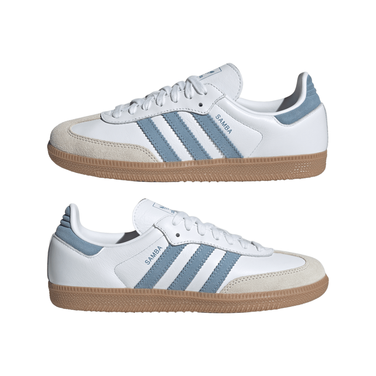 adidas Samba OG White Alumina Ash Blue (Women's)
