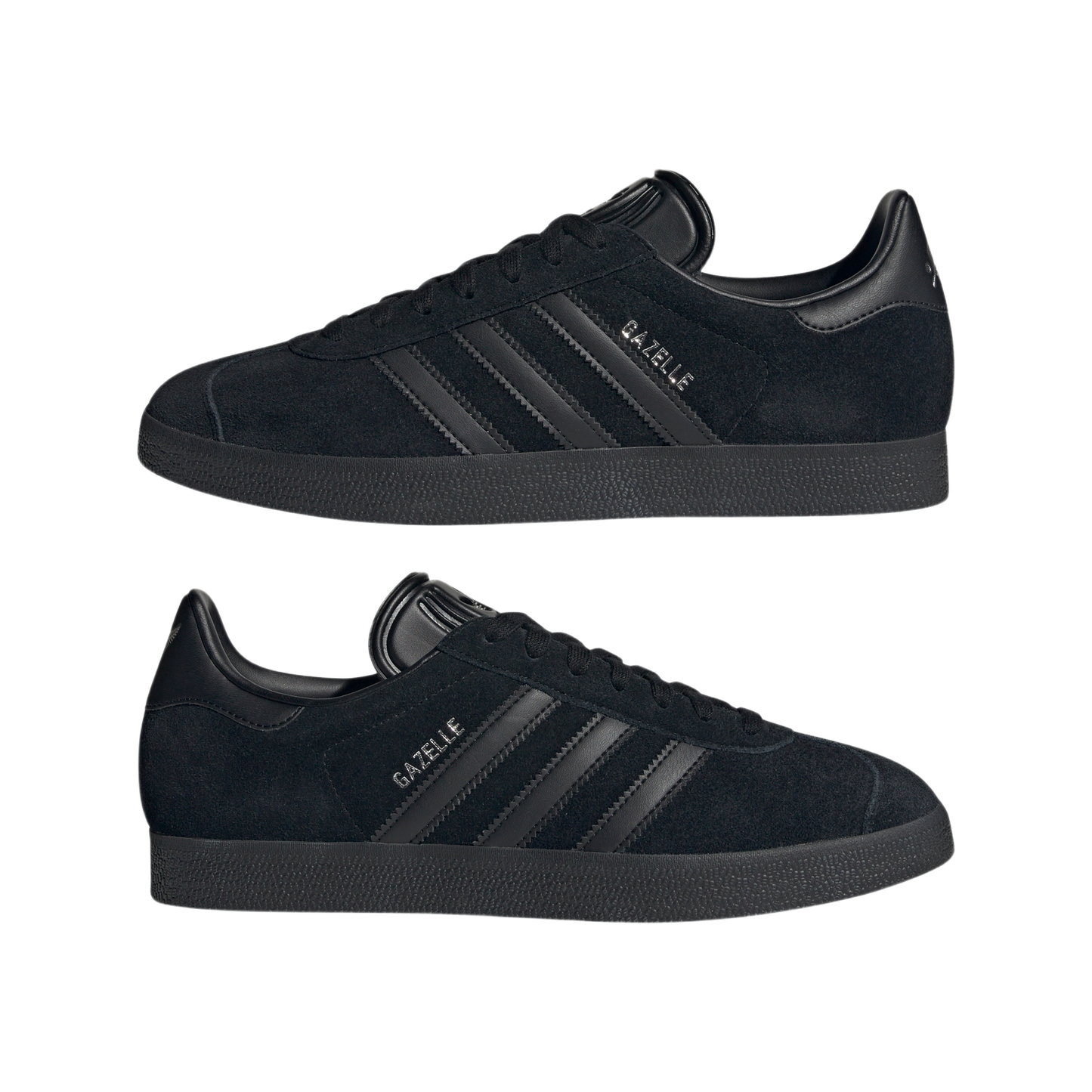 adidas Gazelle All Black Silver Metallic