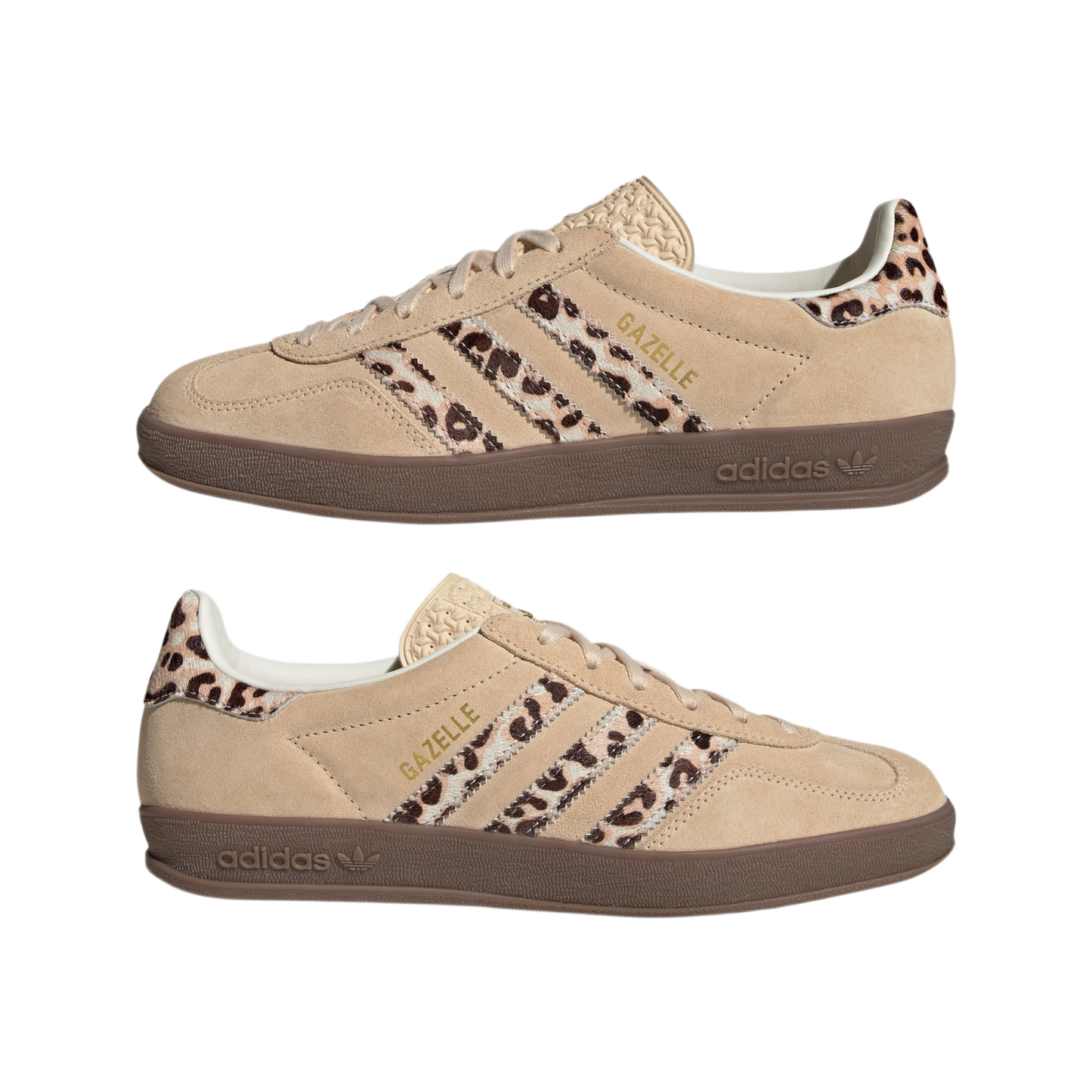 adidas Gazelle Indoor Leopard Crystal Sand (Women's)