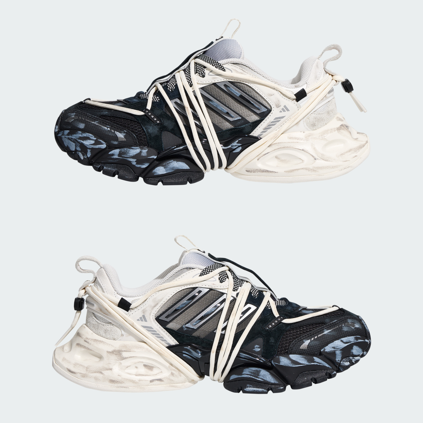 adidas XLG Runner Deluxe 2.0 Black Silver (KZ7201)