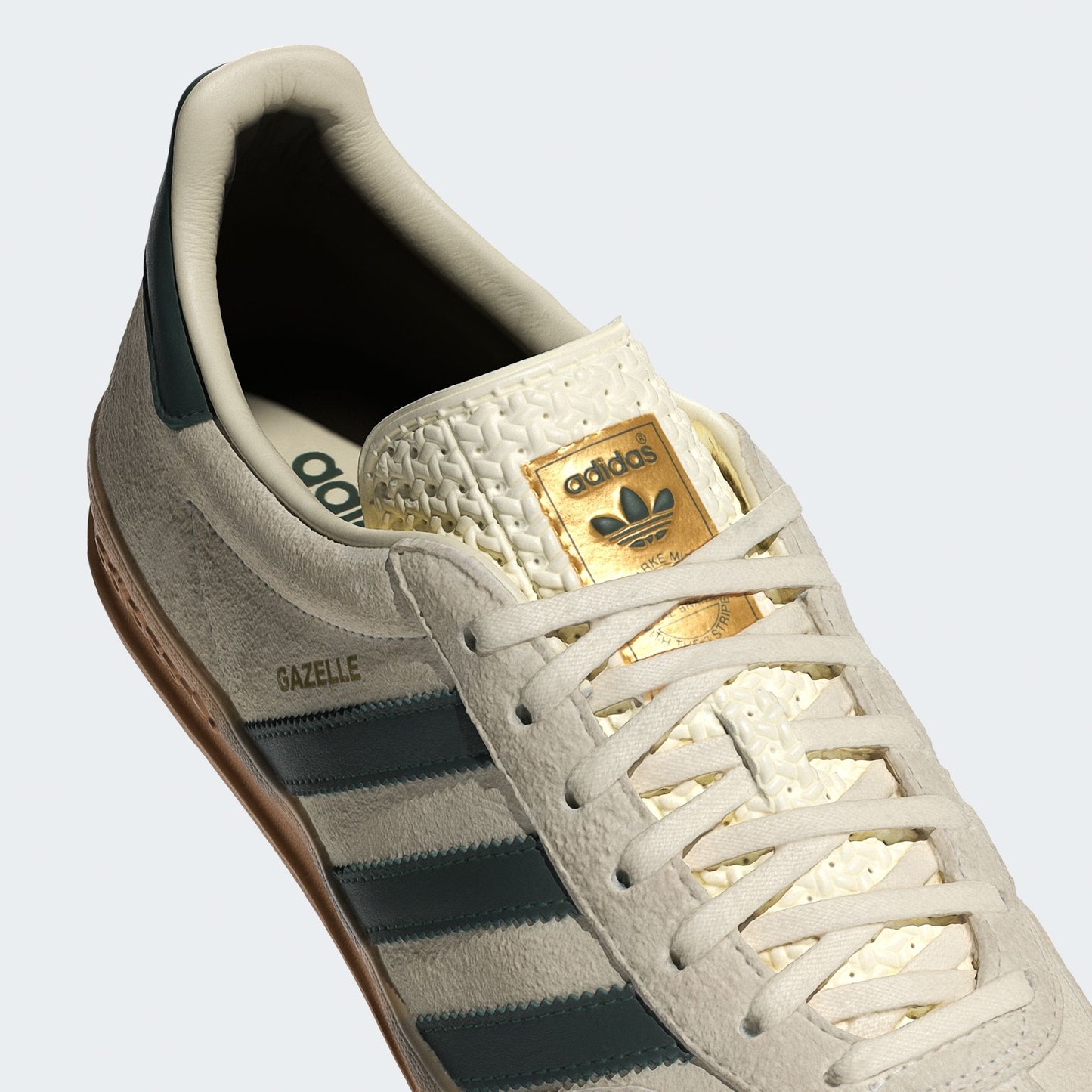 adidas Gazelle Indoor Cream White Collegiate Green Gum