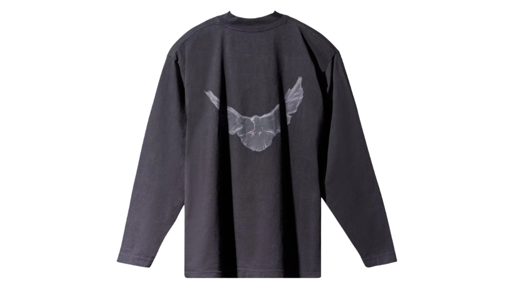 Tricou cu Mânecă Lungă Yeezy Gap Engineered by Balenciaga Dove Black
