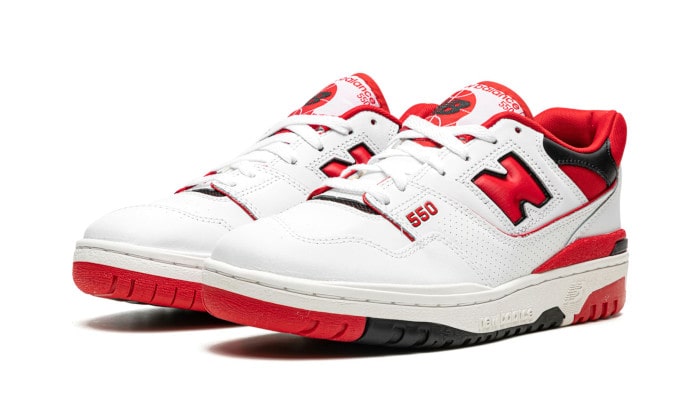 550 White Red (BB550SE1) - 37 EU - 4.5 US - White | SOSUKICKS