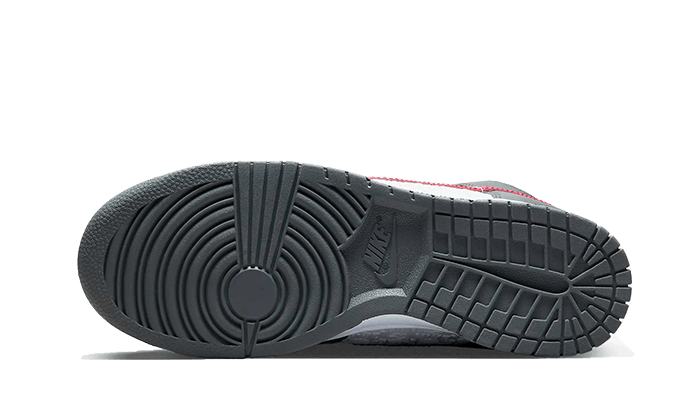 Dunk High Embossed Basketball Grey Red (FD0668-001) - 40 EU - 7 US - Gray | SOSUKICKS