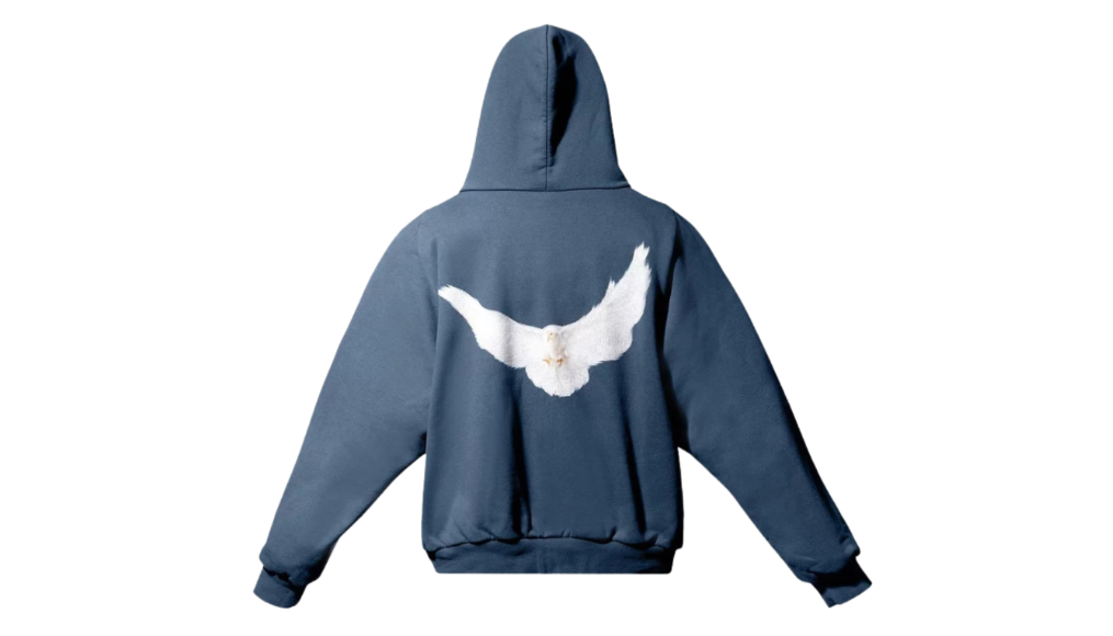 Hanorac Yeezy Gap Engineered by Balenciaga Dove Shrunken Dark Blue