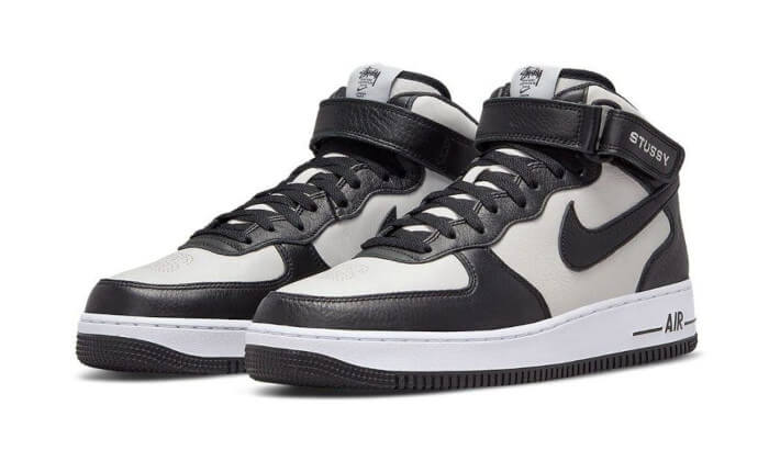 Air Force 1 Mid Stussy Grey Black (DJ7840-002) - 40.5 EU - 7.5 US - Black | SOSUKICKS