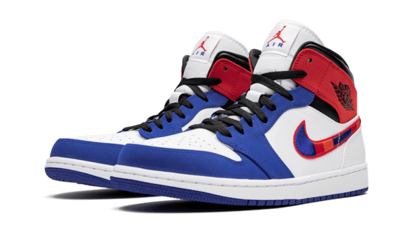 Air Jordan 1 Mid Multicolor Swoosh - BQ6931-146