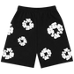 Pantaloni Scurți Denim Tears The Cotton Wreath Negru