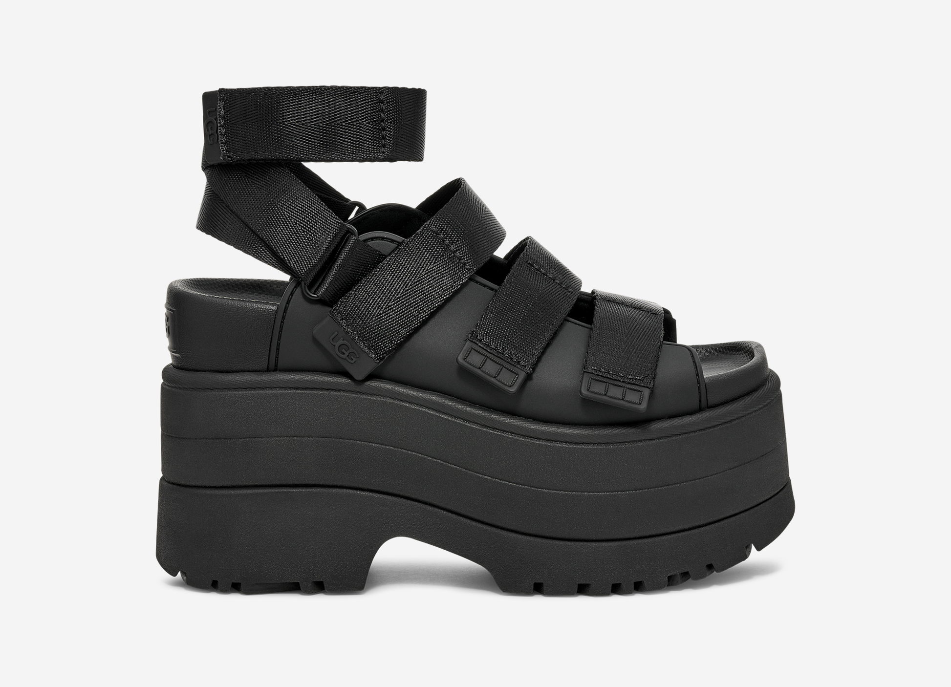 UGG GoldenRise Platform Sandals Black (Women's)