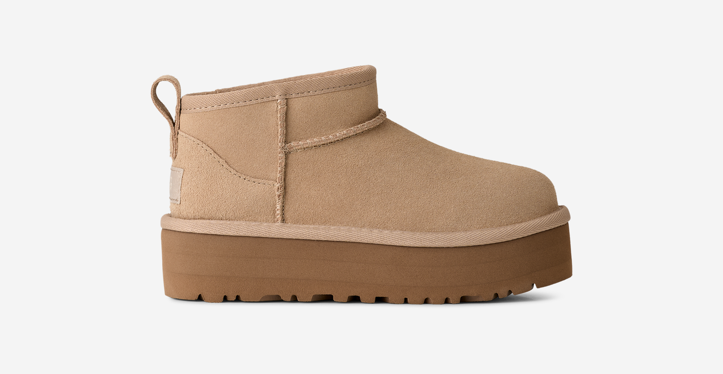 UGG Classic Ultra Mini Platform Boot Sand (Kids)