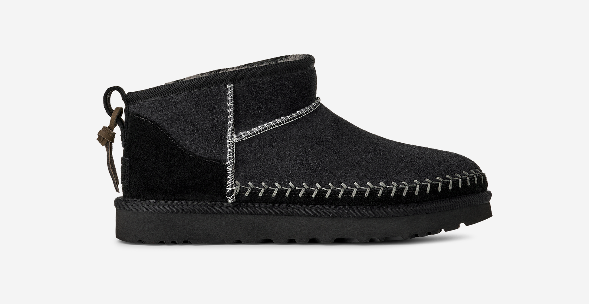UGG Classic Ultra Mini Biarritz Boot Black (Women's)