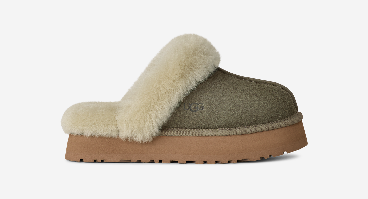 UGG Disquette Slipper Moss Green Muted Brass (Women's)