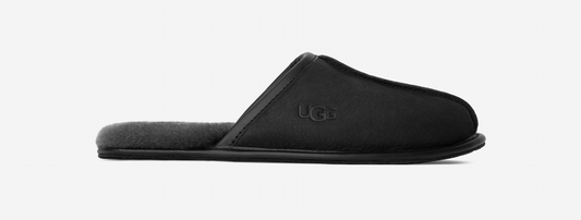 UGG Scuff Leather Slipper Black