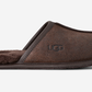 UGG Scuff Leather Distressed Slipper Dusted Cocoa