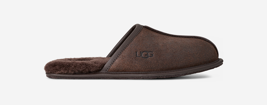 UGG Scuff Leather Distressed Slipper Dusted Cocoa
