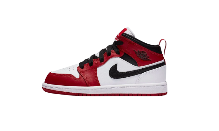 Air Jordan 1 Mid Chicago White (Copii)