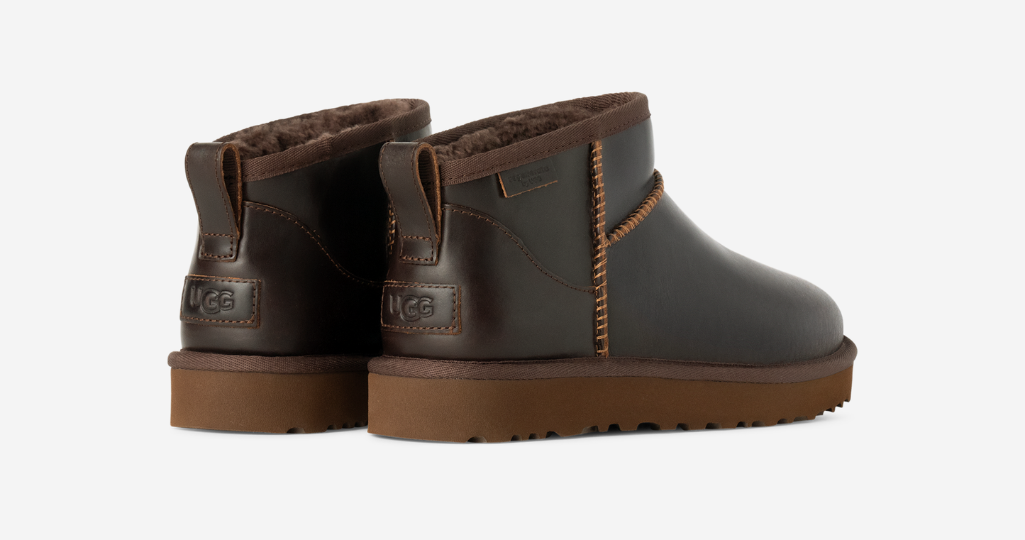 UGG Classic Ultra Mini LTHR Regen Boot Ironwood (Women's)