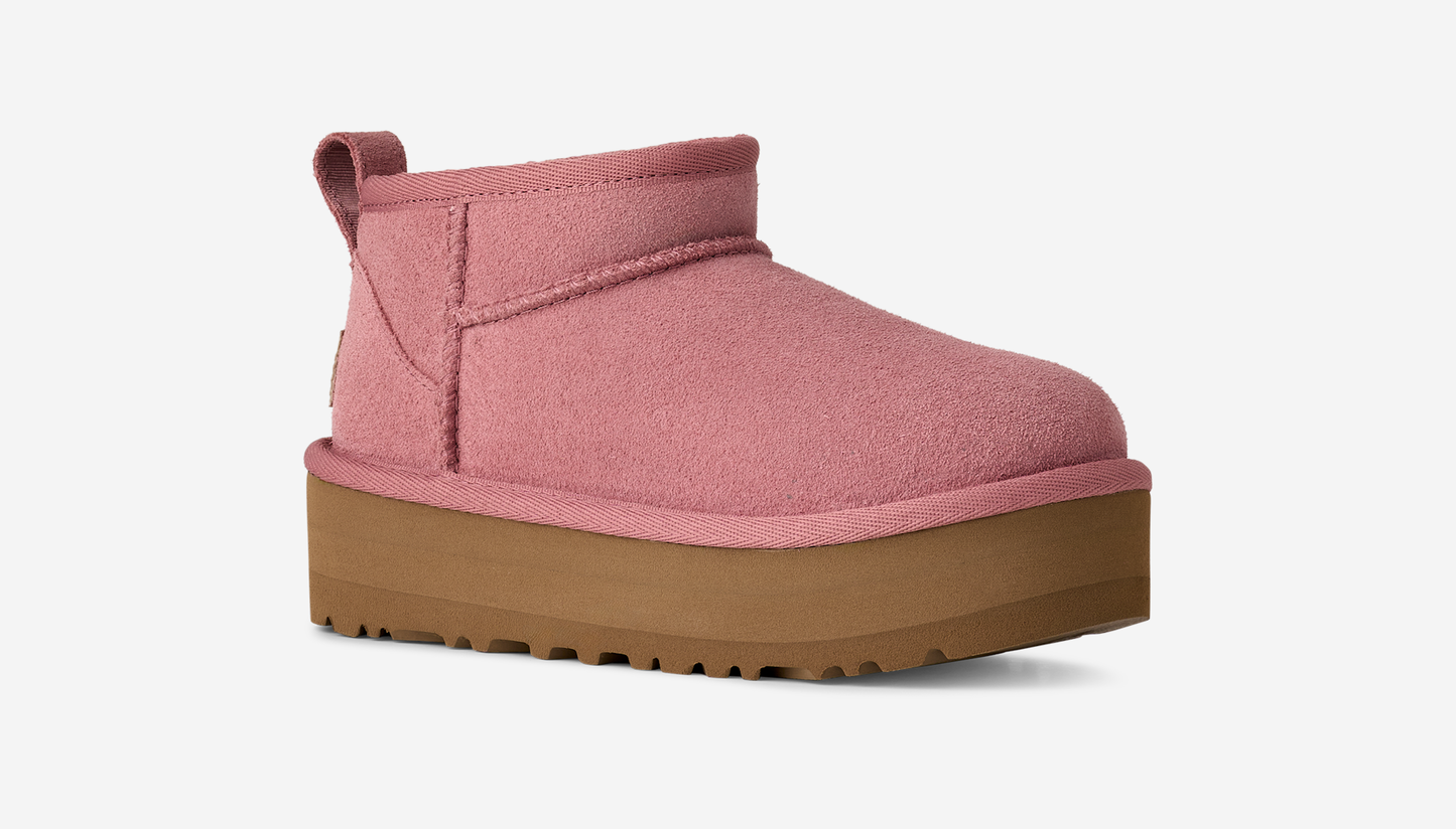 UGG Classic Ultra Mini Platform Boot Pink Dawn (Kids)