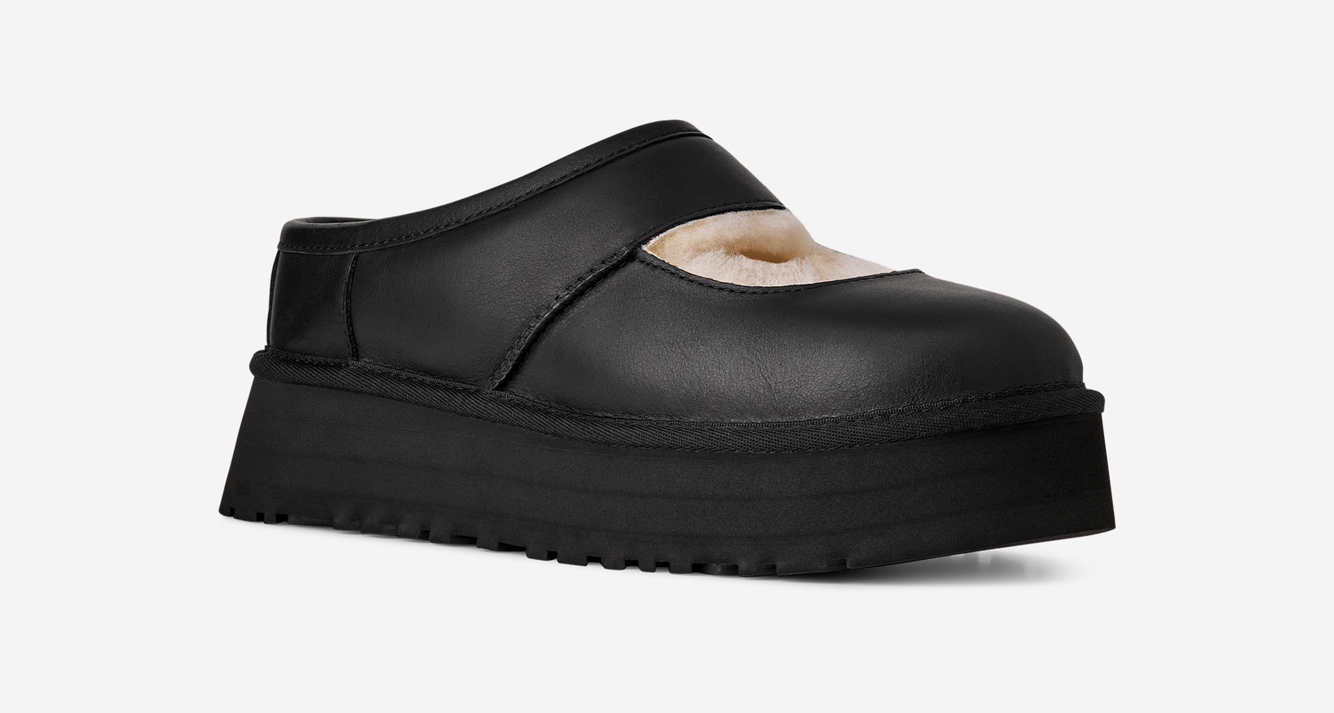 UGG Bea Mary Jane Leather Black (Women's)