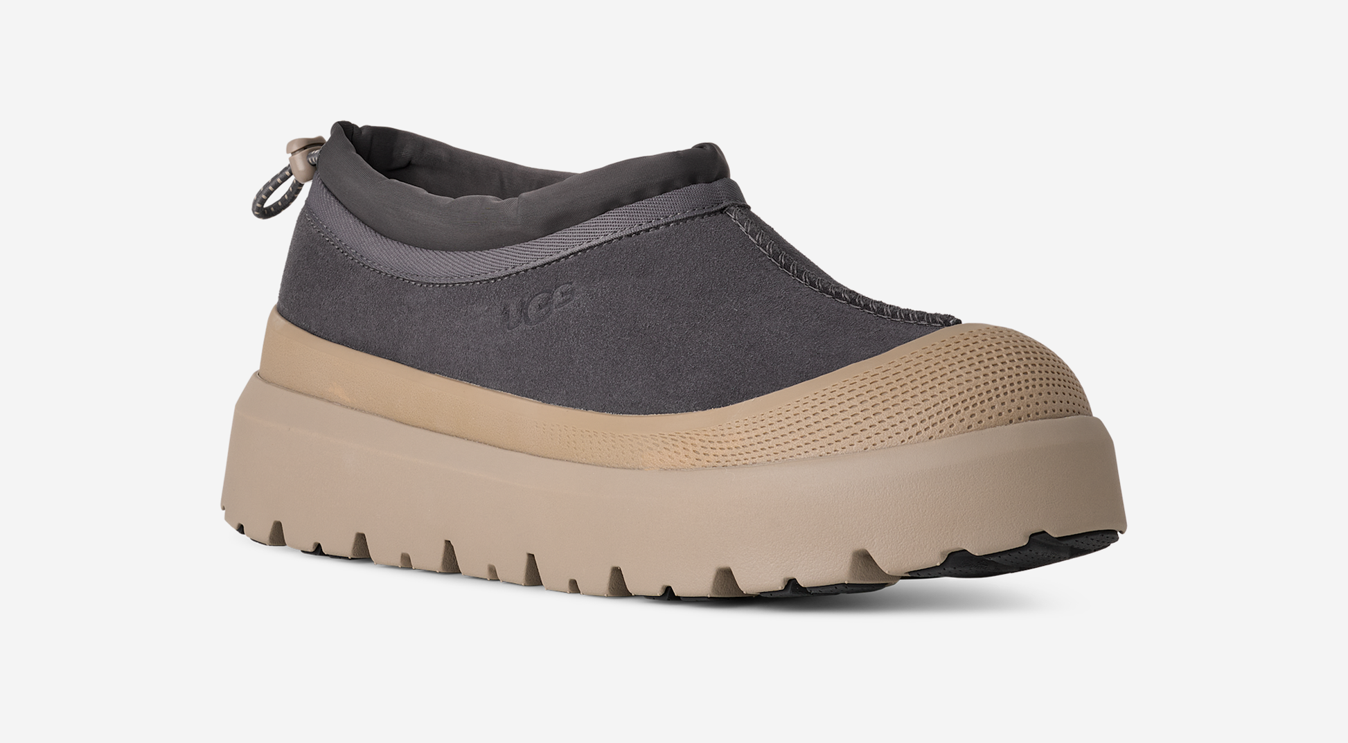 UGG Tasman Weather Hybrid Slipper Obsidian Cobble Grey