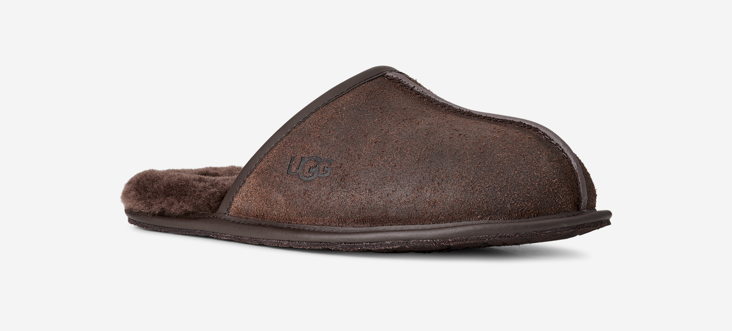 UGG Scuff Leather Distressed Slipper Dusted Cocoa