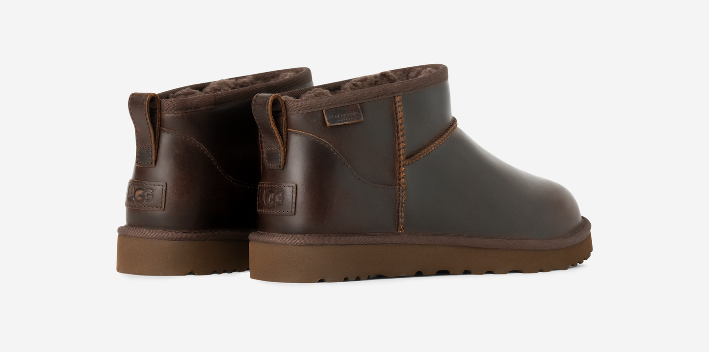 UGG Classic Ultra Mini LTHR Regen Boot Ironwood
