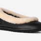 UGG Zora Leather Ballet Flat Black (Women's)