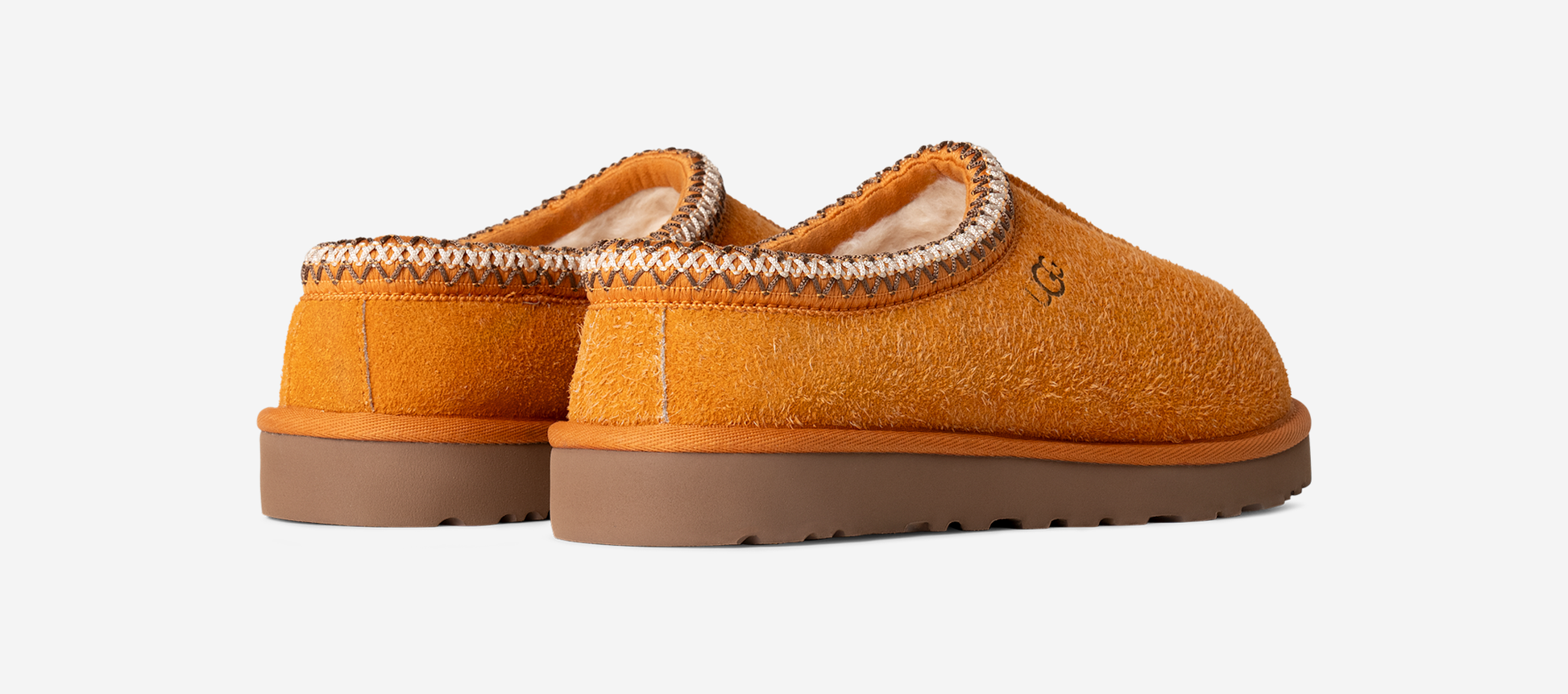 UGG Tasman Shaggy Suede Slipper Dark Apricot