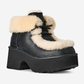UGG Esmee Leather Lace Up Boot Black (Women's)