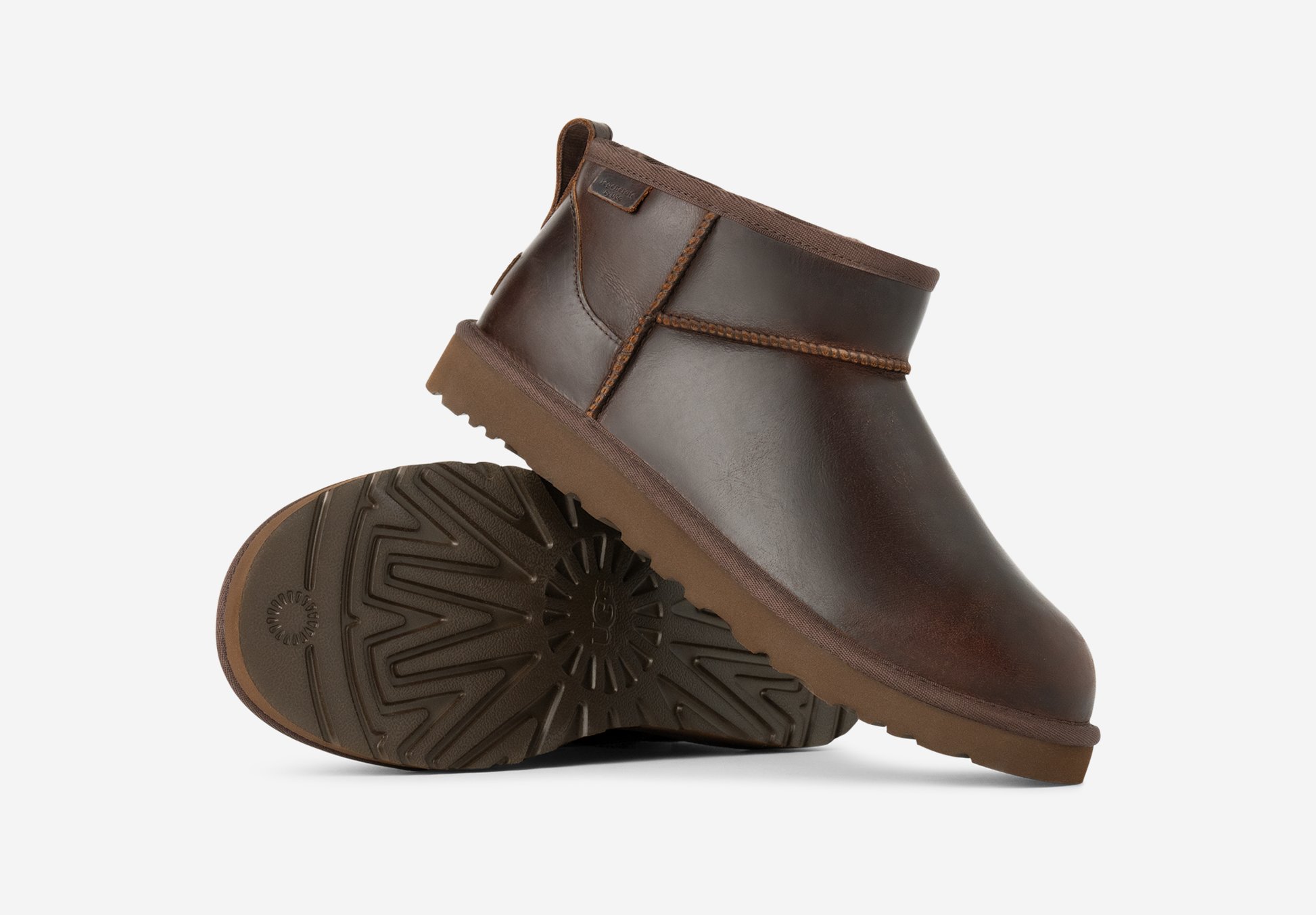 UGG Classic Ultra Mini LTHR Regen Boot Ironwood