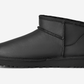 UGG Classic Ultra Mini Leather Boot Black (Women's)