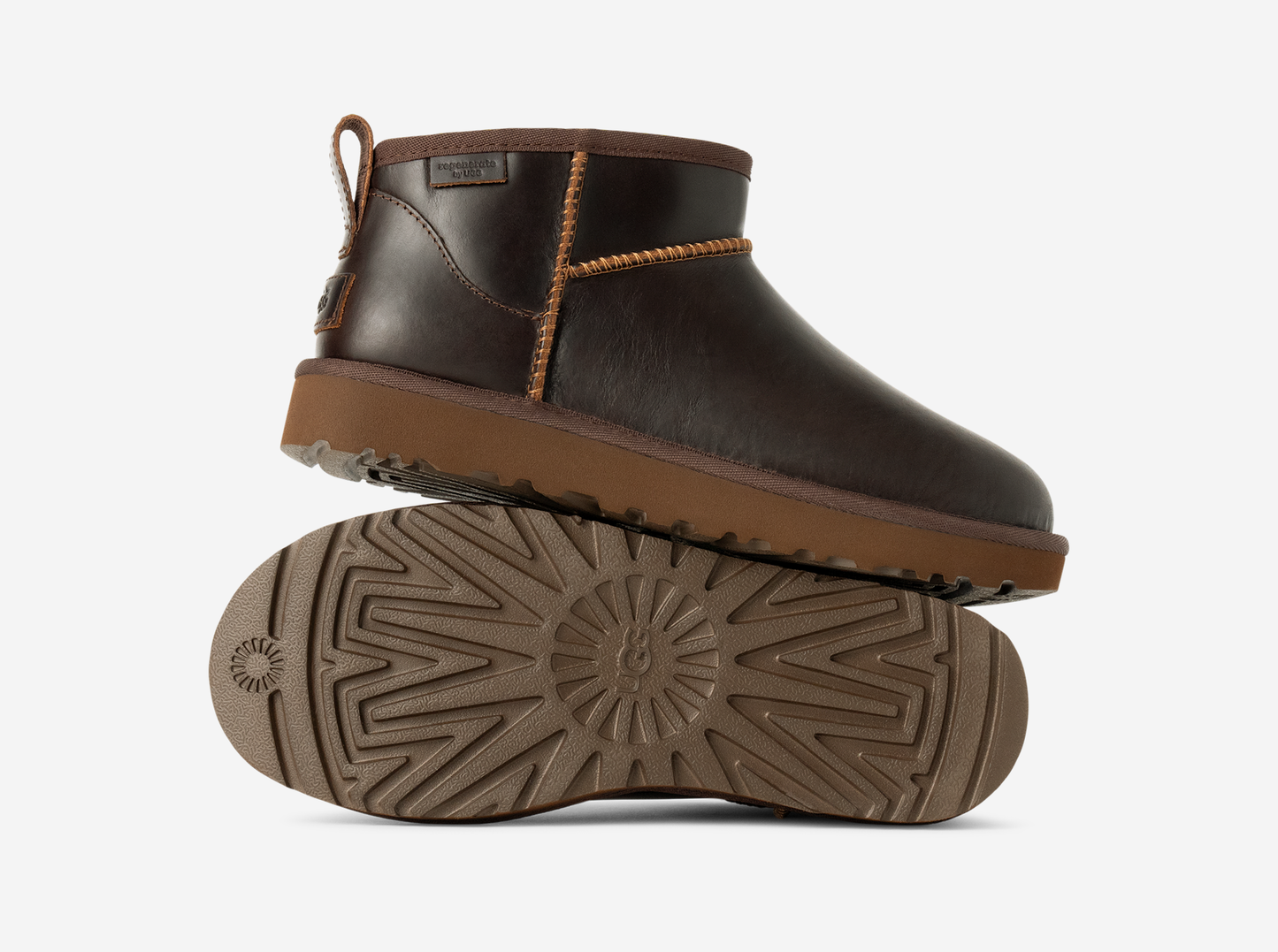 UGG Classic Ultra Mini LTHR Regen Boot Ironwood (Women's)