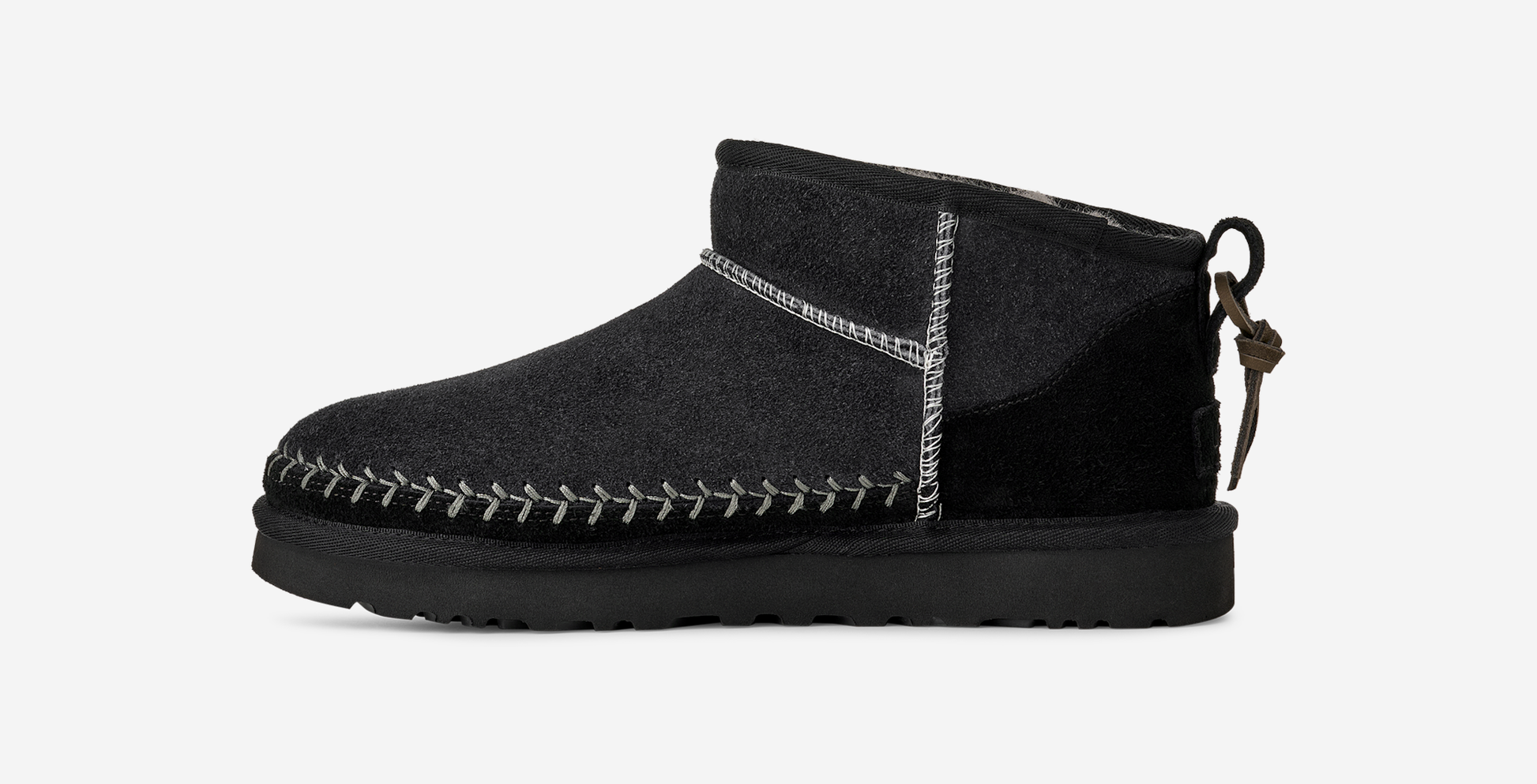UGG Classic Ultra Mini Biarritz Boot Black (Women's)