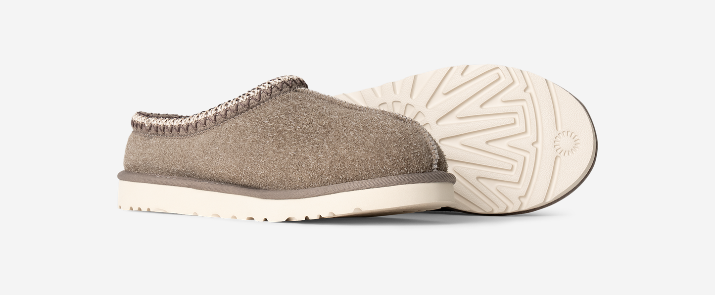 UGG Tasman Shaggy Suede Slipper Smoke Plume