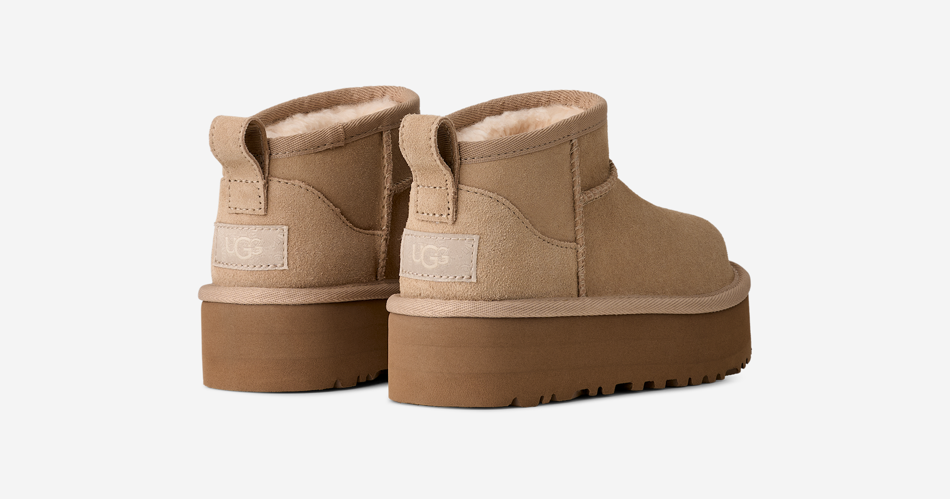 UGG Classic Ultra Mini Platform Boot Sand (Kids)